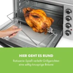 Masterchef 45 Mini-Backofen 45l 2000W 100-230 °C Timer Silber 14 Masterchef 45 Mini-Backofen 45l 2000W 100-230 °C Timer Silber -Outdoor Grills Store 10034497 de 0006 logo