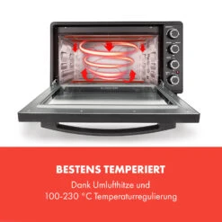 Masterchef 60 Mini-Backofen 60l 2000W 100-230 °C Timer Schwarz -Outdoor Grills Store 10034498 de 0003 logo