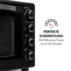 Masterchef 60 Mini-Backofen 60l 2000W 100-230 °C Timer Schwarz -Outdoor Grills Store 10034498 de 0005 logo