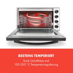 Masterchef 60 Mini-Backofen 60l 2000W 100-230 °C Timer Silber -Outdoor Grills Store 10034499 de 0003 logo