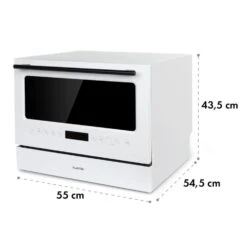 Azuria Geschirrspülmaschine 1380W 6,5L 6 Gedecke Schwarze Glasfront -Outdoor Grills Store 10034510 yy 0011 logo Klarstein Azuria Geschirrspuelmaschine weiss