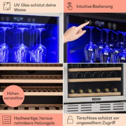 Vinovilla Grande 127 Built-in Uno Weinkühlschrank 320 Ltr 127 Fl. LED -Outdoor Grills Store 10034524 DE 0005 usp