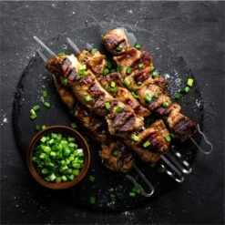 AeroVital Fry Kebab-Set | Zubehör | Edelstahl | 8 Spieße | Silber 5 AeroVital Fry Kebab-Set | Zubehör | Edelstahl | 8 Spieße | Silber -Outdoor Grills Store 10034577 yy 0003 ambient Klarstein AeroVital Fry Kebab Set