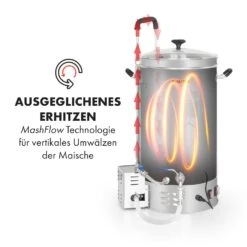 Brauheld Pro Maischekessel 2500W 30L 30-100°C Umwälzpumpe Edelstahl 11 Brauheld Pro Maischekessel 2500W 30L 30-100°C Umwälzpumpe Edelstahl -Outdoor Grills Store 10034586 de 0004 logo