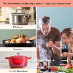 EasyCook Domino Keramikkochfeld 3000W Drehregler Schwarz -Outdoor Grills Store 10034603 de 0007 usp