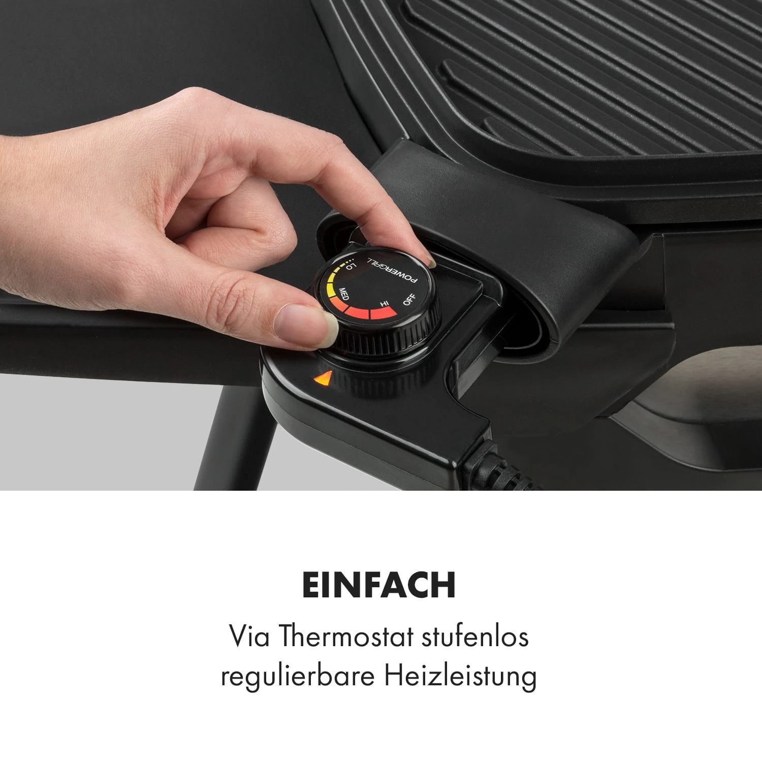 Gatsby Elektrogrill 2000W Antihaft-Grillfläche Seitentische Schwarz 5 Gatsby Elektrogrill 2000W Antihaft-Grillfläche Seitentische Schwarz – Bild 5