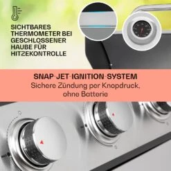 Tomahawk Gasgrill 5x3,6 KW + 2,7 KW Brenner 80x43,5 Cm Grill Edelstahl -Outdoor Grills Store 10034712 de 0004 usp