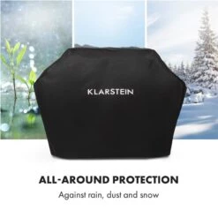 Tomahawk Wetterschutzhaube 600D Canvas 30/70% PE/PVC Schwarz -Outdoor Grills Store 10034713 yy 0005 logo Klarstein Tomahawk Wetterschutzhaube 140cm