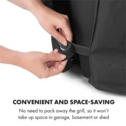 Tomahawk Wetterschutzhaube 600D Canvas 30/70% PE/PVC Schwarz -Outdoor Grills Store 10034713 yy 0006 logo Klarstein Tomahawk Wetterschutzhaube 140cm