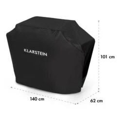 Tomahawk Wetterschutzhaube 600D Canvas 30/70% PE/PVC Schwarz -Outdoor Grills Store 10034713 yy 0007 logo Klarstein Tomahawk Wetterschutzhaube 140cm