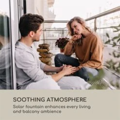 Savona Solarbrunnen 2,8 W Polyresin 5h Akku LEDs Steinoptik -Outdoor Grills Store 10034720 yy 0006 logo Blumfeldt Savona Solarbrunnen Steinoptik
