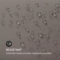 Flex-Shade L Sonnenschirm 130 X 180 Cm Polyester UV 50 Dunkelgrau -Outdoor Grills Store 10034726 yy 0004 logo Blumfeldt Flex Shade L Sonnenschirm 130x180 grau