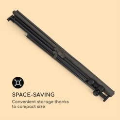 Flex-Shade L Sonnenschirm 130 X 180 Cm Polyester UV 50 Dunkelgrau -Outdoor Grills Store 10034726 yy 0006 logo Blumfeldt Flex Shade L Sonnenschirm 130x180 grau