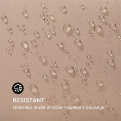 Flex-Shade XL Sonnenschirm 150 X 210 Cm Polyester UV 50 Taupe -Outdoor Grills Store 10034729 yy 0004 logo Blumfeldt Flex Shade XL Sonnenschirm 150x210 taupe