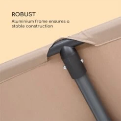 Flex-Shade XL Sonnenschirm 150 X 210 Cm Polyester UV 50 Taupe -Outdoor Grills Store 10034729 yy 0005 logo Blumfeldt Flex Shade XL Sonnenschirm 150x210 taupe