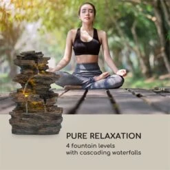 Messina Kaskadenbrunnen Solarbrunnen Gartenbrunnen Akku Solarpanel LED 11 Messina Kaskadenbrunnen Solarbrunnen Gartenbrunnen Akku Solarpanel LED -Outdoor Grills Store 10034734 yy 0004 logo Blumfeldt Messina Kaskadenbrunnen