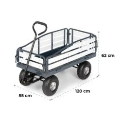 Ventura Handwagen Bollerwagen Schwerlast 300 Kg Wetterfest Stahl WPC -Outdoor Grills Store 10034736 yy 0011 logo Waldbeck Ventura Handwagen schwarz