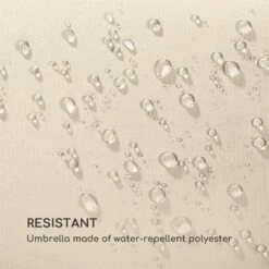 Twin Peaks Sonnenschirm Sonnenschutz 456 X 245 X 268 Cm Polyester -Outdoor Grills Store 10034740 yy 0006 logo Blumfeldt Twin Peaks Sonnenschirm creme