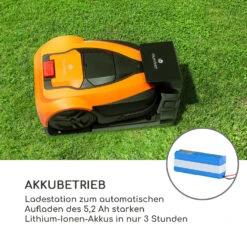 Garden Hero Rasenmähroboter 5,2 Ah Akkubetrieb Bis 1.200 M² Orange -Outdoor Grills Store 10034749 de 0007 logo