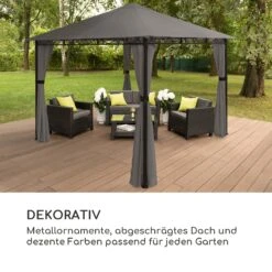 Mondo Gartenpavillon Partyzelt Gazebo 295x262x295 Stahl Polyester -Outdoor Grills Store 10034763 de 0007 logo