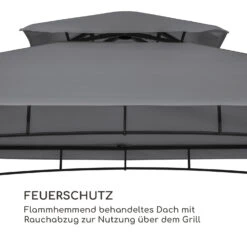 Steakhouse Wings Pavillon 244x260x152cm 160 G/m² PE Flammhemmend Stahl -Outdoor Grills Store 10034765 de 0004 logo