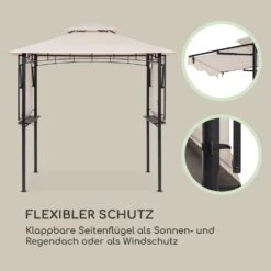 Steakhouse Wings Pavillon 244x260x152cm 160 G/m² PE Flammhemmend Stahl -Outdoor Grills Store 10034766 de 0003 logo