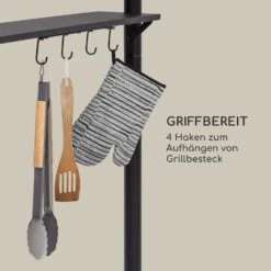 Steakhouse Wings Pavillon 244x260x152cm 160 G/m² PE Flammhemmend Stahl -Outdoor Grills Store 10034766 de 0008 logo