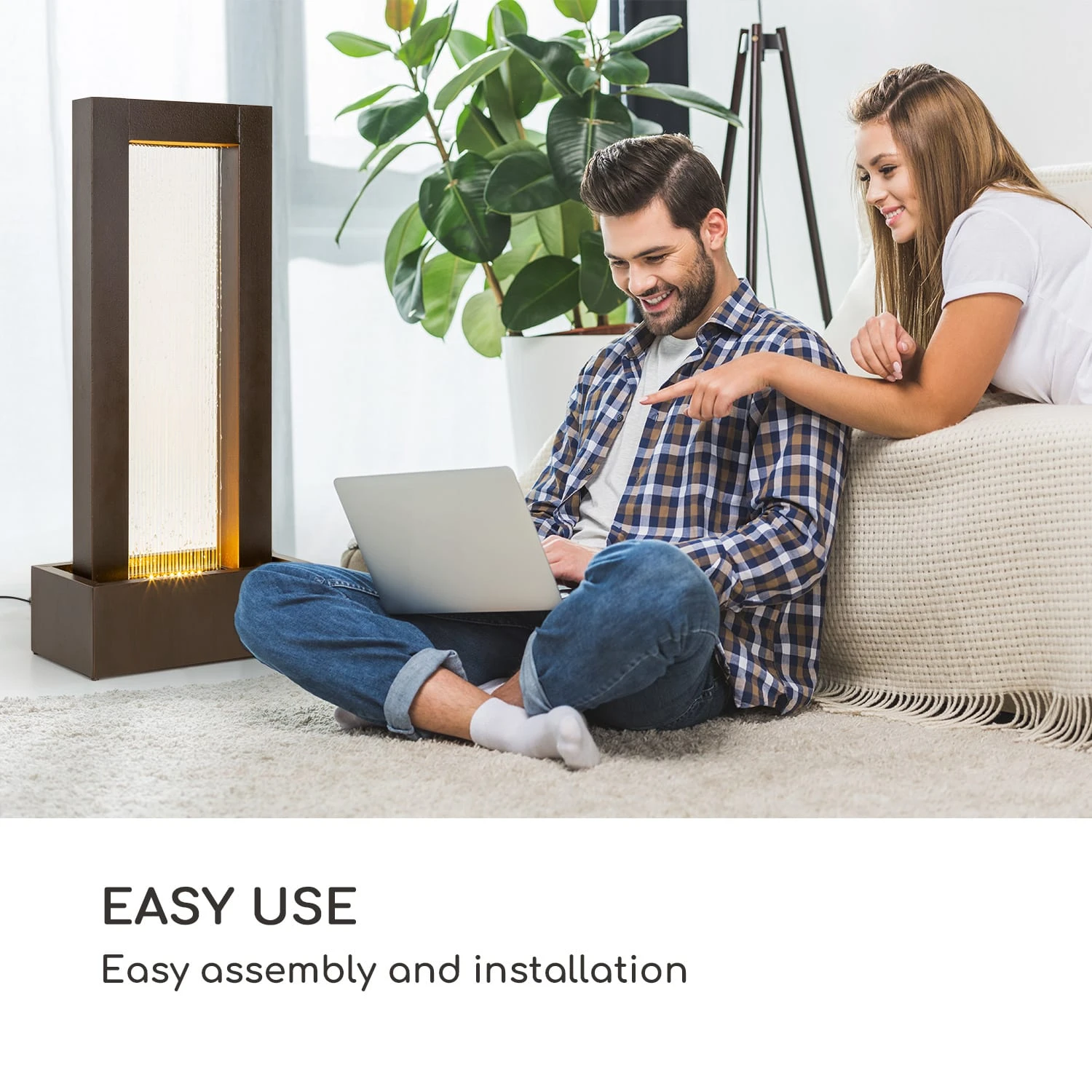 Skyriver Gartenbrunnen Zimmerbrunnen Indoor Outdoor LED 10 M Kabel 3 Skyriver Gartenbrunnen Zimmerbrunnen Indoor Outdoor LED 10 M Kabel – Bild 3