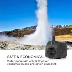 Riverrun Gartenbrunnen Zimmerbrunnen Indoor Outdoor 12W Pumpe LED-Ring -Outdoor Grills Store 10034777 yy 0008 logo Blumfeldt Riverrun Gartenbrunnen Zimmerbrunnen