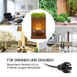 Windflower Gartenbrunnen Pflanzschale 11 W Indoor & Outdoor Verzinkt -Outdoor Grills Store 10034778 de 0004 logo