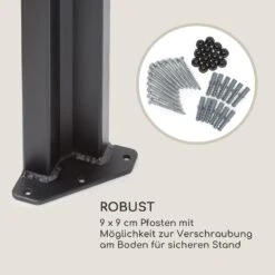 Pantheon RemoteShade Pavillon Motor-Dach 3x3m 280g/m² PE Aluminium -Outdoor Grills Store 10034781 de 0008 logo