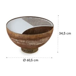 Savage Feuerschale Mit Grill  Ø: 60,5 Cm Stahl Inkl. Wetterschutz Rost -Outdoor Grills Store 10034800 yy 0009 logo