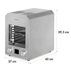 Hannibal Hochtemperaturgrill Indoor 2.200W 850°C Edelstahl Silber 17 Hannibal Hochtemperaturgrill Indoor 2.200W 850°C Edelstahl Silber -Outdoor Grills Store 10034803 yy 0009 logo Klarstein Hannibal Hochtemperaturgrill silber