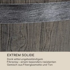 Winegrow Pflanzgefäß 52,5 X 31,5 Cm (ØxH) Leicht Fibreclay Grau -Outdoor Grills Store 10034811 de 0005 logo