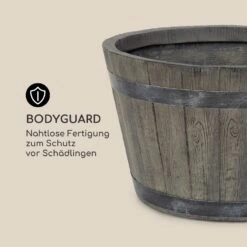 Winegrow Pflanzgefäß 52,5 X 31,5 Cm (ØxH) Leicht Fibreclay Grau -Outdoor Grills Store 10034811 de 0007 logo
