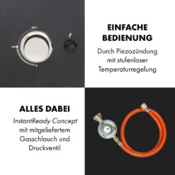 Pasadena Gas-Räuchergrill 2,5 KW Heizleistung 180 °C / 350 °F Max. 17 Pasadena Gas-Räuchergrill 2,5 KW Heizleistung 180 °C / 350 °F Max. -Outdoor Grills Store 10034818 de 0008 logo