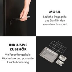 Pasadena Gas-Räuchergrill 2,5 KW Heizleistung 180 °C / 350 °F Max. 18 Pasadena Gas-Räuchergrill 2,5 KW Heizleistung 180 °C / 350 °F Max. -Outdoor Grills Store 10034818 de 0009 logo