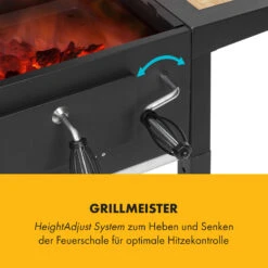 Meat Machine Holzkohlegrill BBQ 45x32,5cm Thermometer Bodenrollen 12 Meat Machine Holzkohlegrill BBQ 45x32,5cm Thermometer Bodenrollen -Outdoor Grills Store 10034819 de 0004 logo