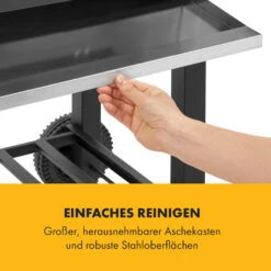 Meat Machine Holzkohlegrill BBQ 45x32,5cm Thermometer Bodenrollen 16 Meat Machine Holzkohlegrill BBQ 45x32,5cm Thermometer Bodenrollen -Outdoor Grills Store 10034819 de 0008 logo