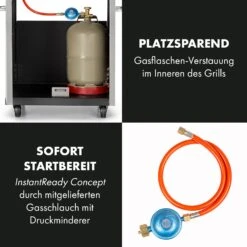 Valkyrie Gasgrill 3x3,2 + 2,9 KW Sichtfenster 54x42 Cm Grill Edelstahl 16 Valkyrie Gasgrill 3x3,2 + 2,9 KW Sichtfenster 54x42 Cm Grill Edelstahl -Outdoor Grills Store 10034845 de 0007 logo