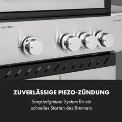 Valkyrie Gasgrill 3x3,2 + 2,9 KW Sichtfenster 54x42 Cm Grill Edelstahl 18 Valkyrie Gasgrill 3x3,2 + 2,9 KW Sichtfenster 54x42 Cm Grill Edelstahl -Outdoor Grills Store 10034845 de 0009 logo