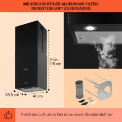 Structura Inselabzugshaube Abluft 641 M³/h Max. LED-Licht Edelstahl -Outdoor Grills Store 10034850 de 0005 usp