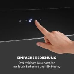 Antonia Dunstabzugshaube Kopffrei 60cm 350m³/h Touch-Bedienfeld Glas -Outdoor Grills Store 10034866 de 0006 logo