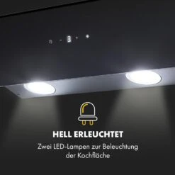 Antonia Dunstabzugshaube Kopffrei 60cm 350m³/h Touch-Bedienfeld Glas -Outdoor Grills Store 10034866 de 0007 logo