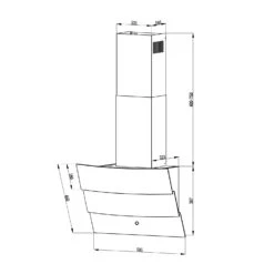 Antonia Dunstabzugshaube Kopffrei 60cm 350m³/h Touch-Bedienfeld Glas -Outdoor Grills Store 10034866 yy 0010 logo Klarstein Antonia Dunstabzugshaube 60cm schwarz