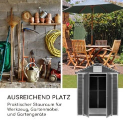 Schatzkammer Gartenschuppen UV-Schutz PVC Schloss Seitenfenster Grau -Outdoor Grills Store 10034925 de 0003 logo