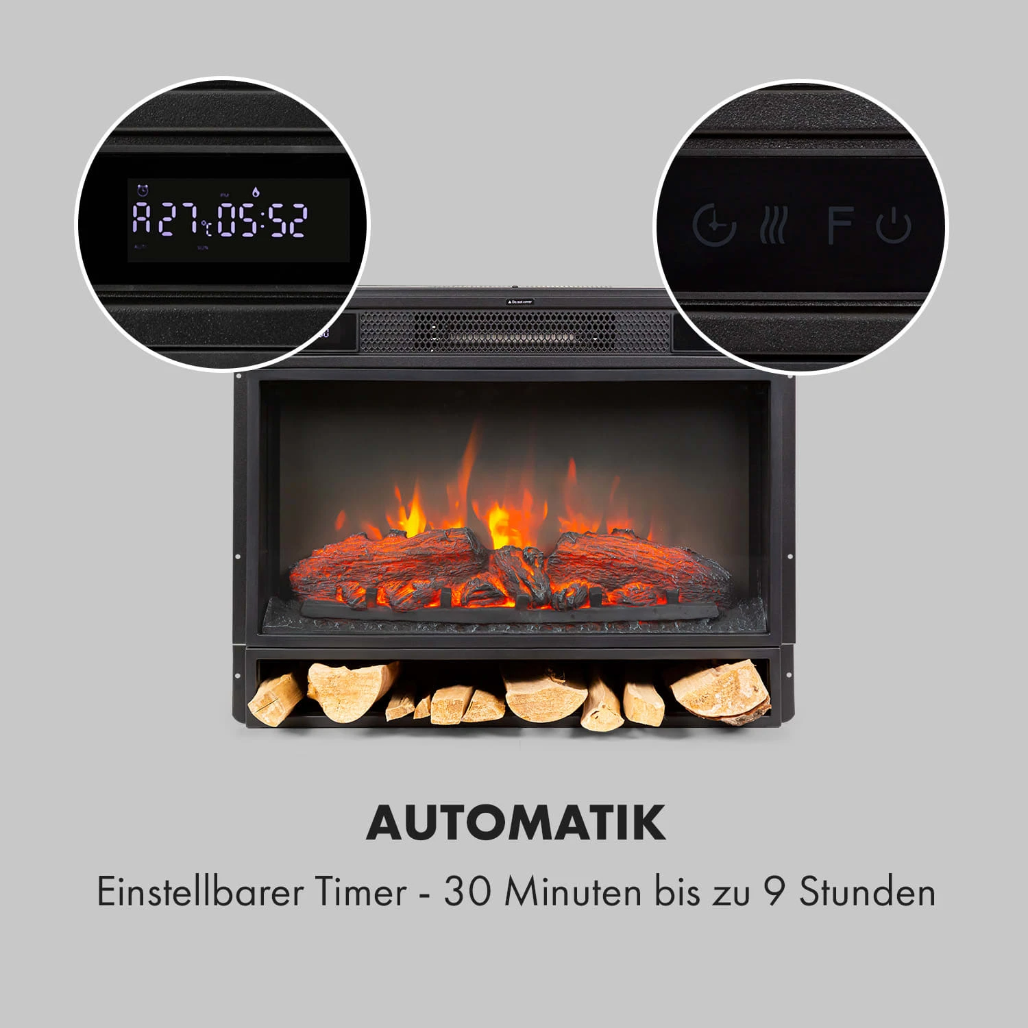 Vulsini Elektro-Kamin 1900 W LED-Technik Fernbedienung 3 Vulsini Elektro-Kamin 1900 W LED-Technik Fernbedienung – Bild 3