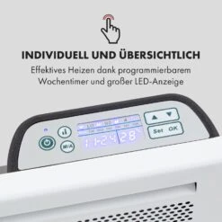 Klarstein Hot Spot Slimcurve Double Wave 2-in-1 Heizgerät 1000W Wochentimer Weiß -Outdoor Grills Store 10035059 de 0004 logo