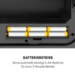 Touchless Black Stainless Steel Müllsammler Sensor 72L 4 Behälter ABS / PP / Edelstahl Schwarz -Outdoor Grills Store 10035097 de 0008 logo