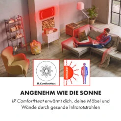 Wonderwall Air Art Smart Infrarotheizung 60x60cm 350W Wandinstallation App-Steuerung Mandelblüten -Outdoor Grills Store 10035112 de 0003 logo